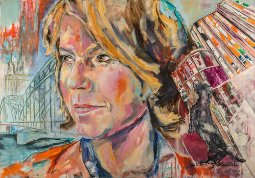 Bettina Böttinger di Sabina Bockemühl, Pittura in vendita su Singulart