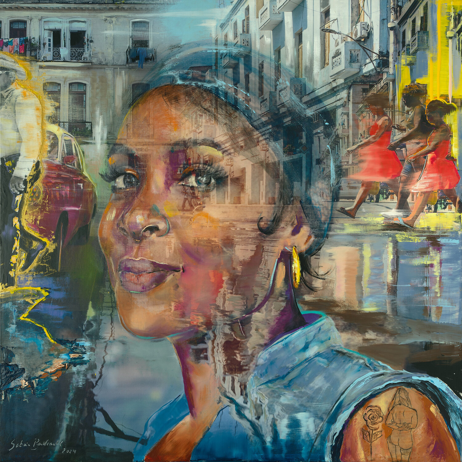 URBAN FACES - Hermosa Havanna Sabina Bockemühl Originalgemälde zu verkaufen