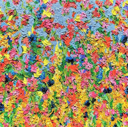 The Wind (Gardens at Cranbrook) di Jon Parlangeli, Pittura in vendita su Singulart