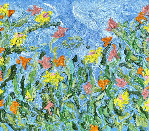 Wildside VI (They CUT the lawn!) di Jon Parlangeli, Pittura in vendita su Singulart