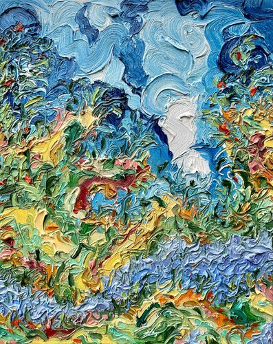 Wild Lavender van Jon Parlangeli, Schilderij te koop op Singulart