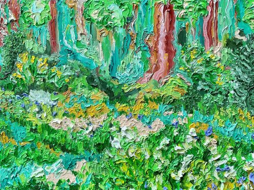 North Gardens at the Waters Edge Sans Souci van Jon Parlangeli, Schilderij te koop op Singulart
