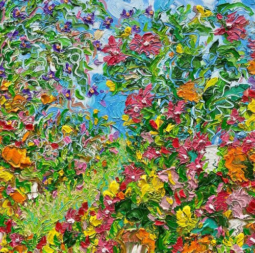 The Painter's Garden van Jon Parlangeli, Schilderij te koop op Singulart