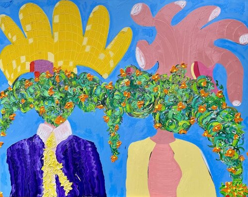 The Attendees (Biennale) van Jon Parlangeli, Schilderij te koop op Singulart