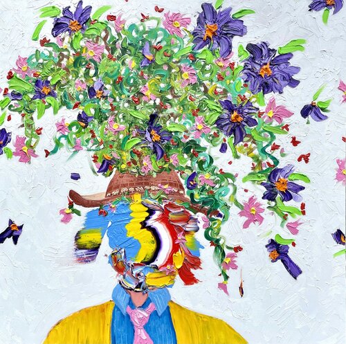 The Haberdasher van Jon Parlangeli, Schilderij te koop op Singulart