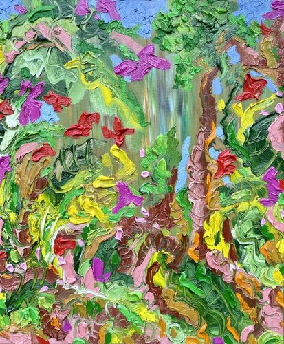 Japanese Gardens Spring-Cranbrook di Jon Parlangeli, Pittura in vendita su Singulart