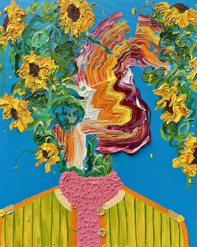 The Music Maker di Jon Parlangeli, Pittura in vendita su Singulart