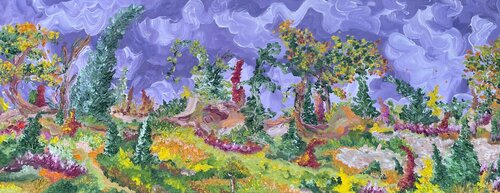 Fall Field Fennville di Jon Parlangeli, Pittura in vendita su Singulart