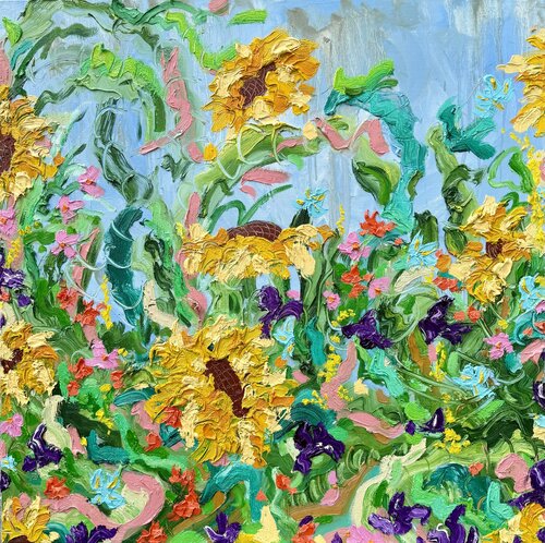 Last Bloom at Sans Souci Deux de Jon Parlangeli, Pintura a la venta en Singulart