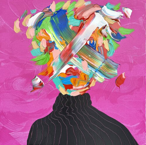 Pretty in Pink di Jon Parlangeli, Pittura in vendita su Singulart