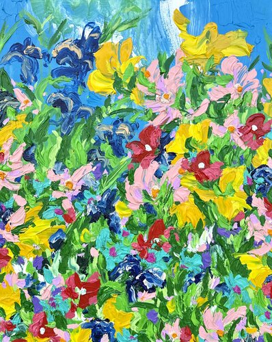 Warhol's Garden von Jon Parlangeli, Malerei kaufen auf Singulart