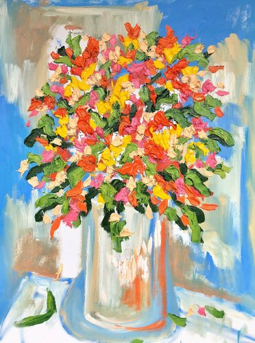 The Emperor’s Bouquet di Jon Parlangeli, Pittura in vendita su Singulart