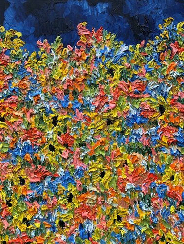 Wildfire at Sunset di Jon Parlangeli, Pittura in vendita su Singulart