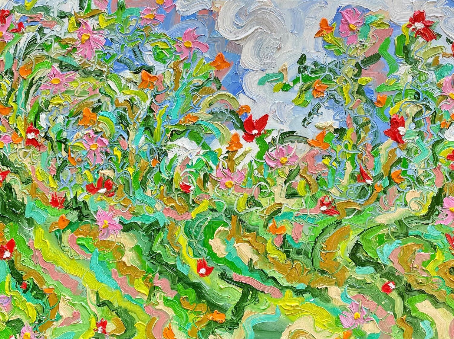 Sunday Pinks and Greens Jon Parlangeli