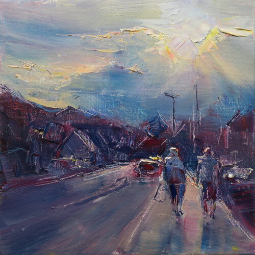 Straight stories XIV van Marta Lipowska, Schilderij te koop op Singulart