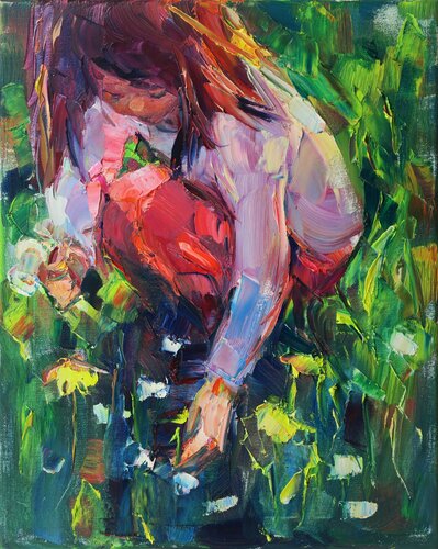 Wildflowers VI di Marta Lipowska, Pittura in vendita su Singulart