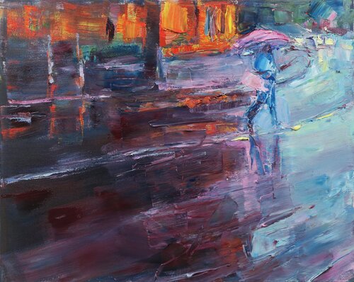 Rainy VIII di Marta Lipowska, Pittura in vendita su Singulart