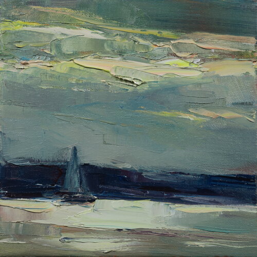 Sailboat IX di Marta Lipowska, Pittura in vendita su Singulart