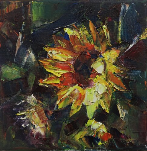 Autumn flowers III von Marta Lipowska, Malerei kaufen auf Singulart