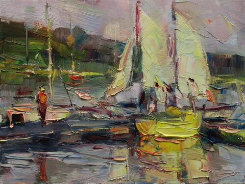 Marina XXVI di Marta Lipowska, Pittura in vendita su Singulart