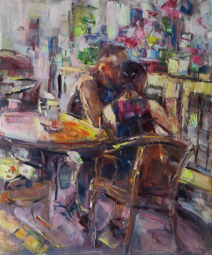 In love V di Marta Lipowska, Pittura in vendita su Singulart