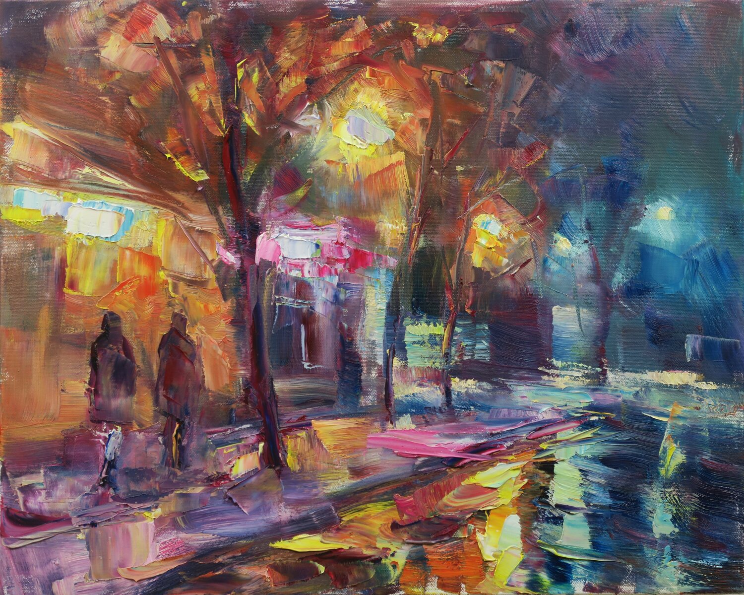 Town at night III Marta Lipowska