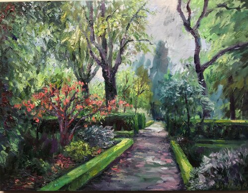 Jardín Botánico di Olga Pérez Alonso, Pittura in vendita su Singulart
