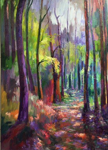 Camino de luz van Olga Pérez Alonso, Schilderij te koop op Singulart