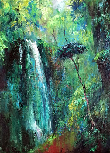 Bosque de laurisilva di Olga Pérez Alonso, Pittura in vendita su Singulart