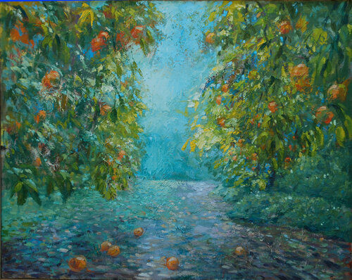 Naranjos di Olga Pérez Alonso, Pittura in vendita su Singulart
