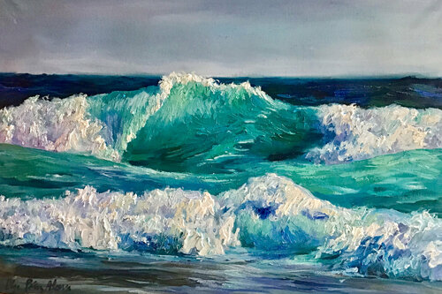 Mar en movimiento di Olga Pérez Alonso, Pittura in vendita su Singulart