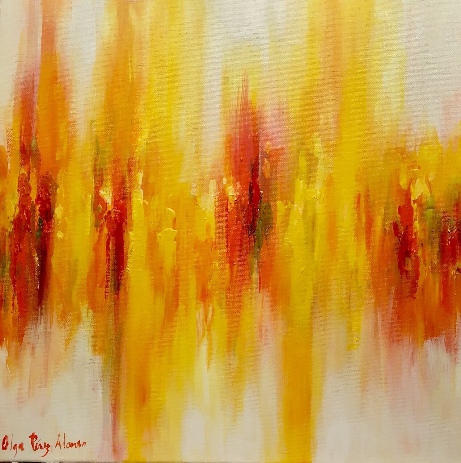 Serie "Las 4 estaciones", otoño Olga Pérez Alonso Peinture originale à vendre