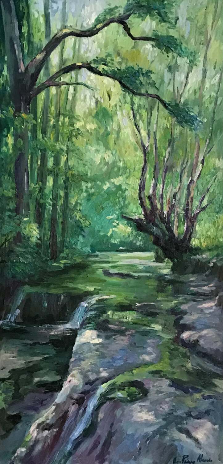 Rio en Palencia Olga Pérez Alonso Dipinto originale in vendita