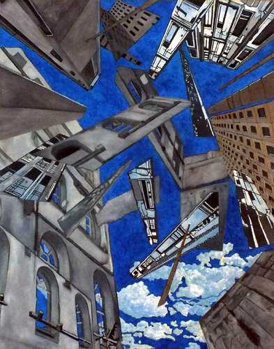 Strange Dreams par Michael B. Sky, Peinture en vente sur Singulart