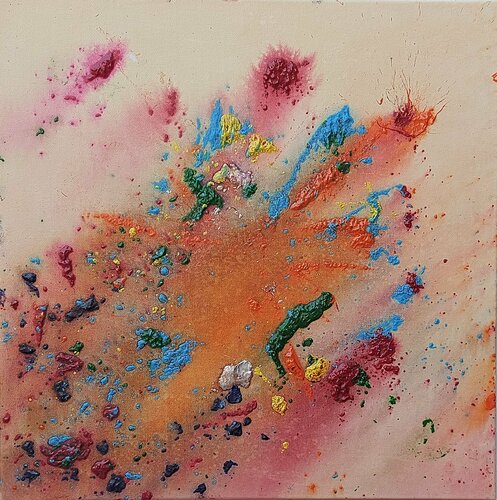 Lluvia de estrellas by Juan Hidalgo, Painting for Sale on Singulart