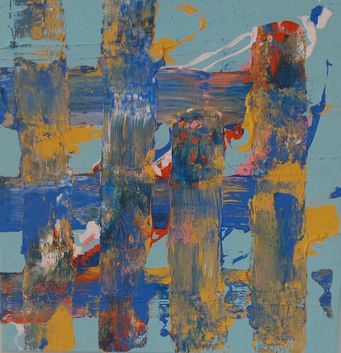 Torres azules van Juan Hidalgo, Schilderij te koop op Singulart