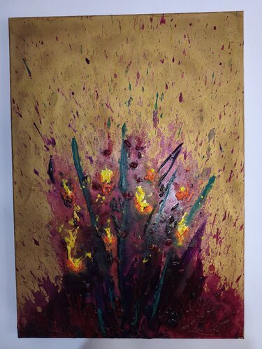 Flores encendidas de Juan Hidalgo, Pintura a la venta en Singulart