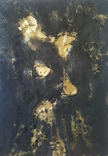 Sobre oro by Juan Hidalgo, 회화 for Sale on Singulart