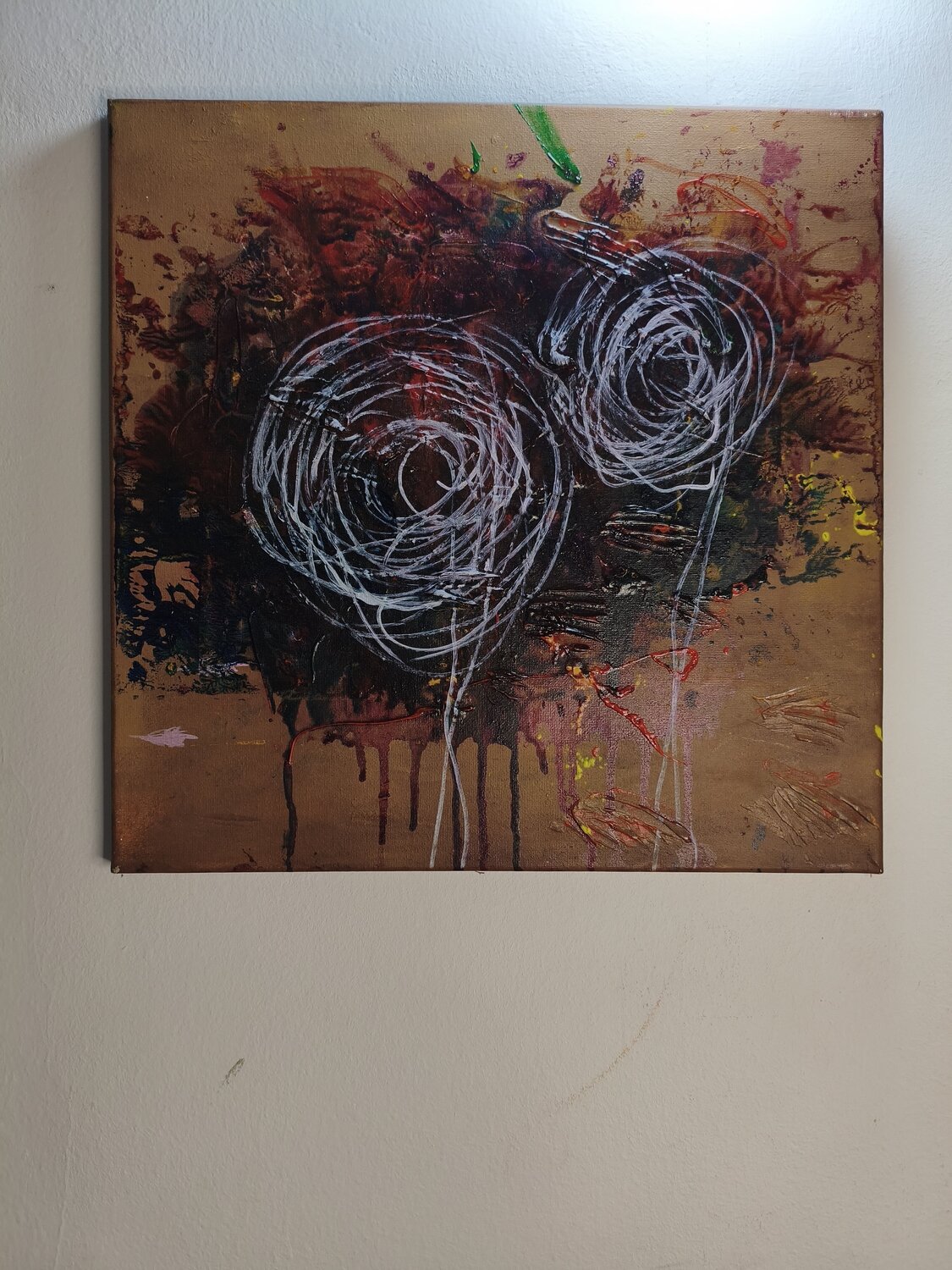 Espirales de vida Juan Hidalgo Original painting for sale