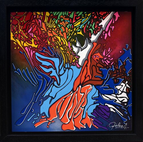 entre feu et glace di André Bielen, Pittura in vendita su Singulart