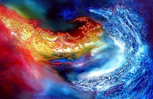 Dualité von André Bielen, Malerei kaufen auf Singulart