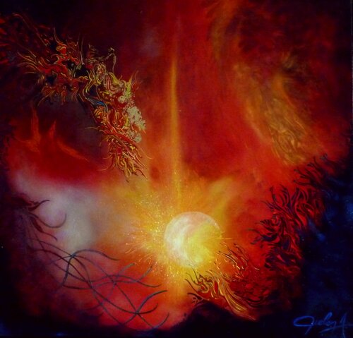 Le gardien des souvenirs von André Bielen, Malerei kaufen auf Singulart