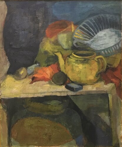 Yellow Teapot Still life von Patricia Clements, Malerei kaufen auf Singulart