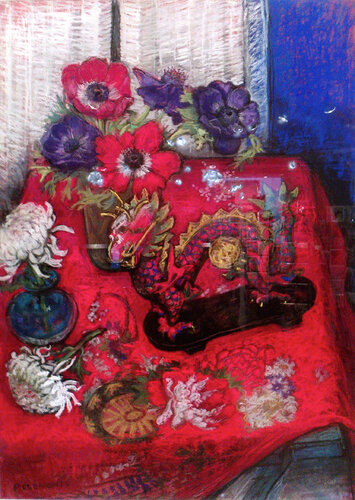 YEAR OF THE DRAGON STILL LIFE von Patricia Clements, Zeichnungen kaufen auf Singulart