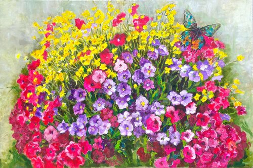The Rite of Spring, flowers in bloom von Patricia Clements, Malerei kaufen auf Singulart