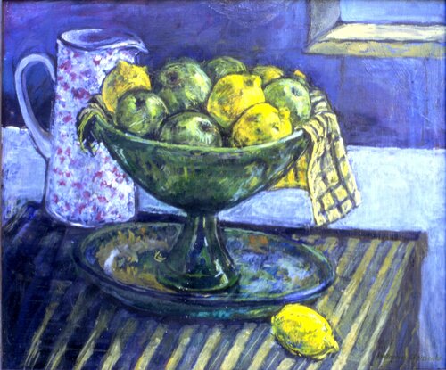 Apples and Lemons still life von Patricia Clements, Malerei kaufen auf Singulart