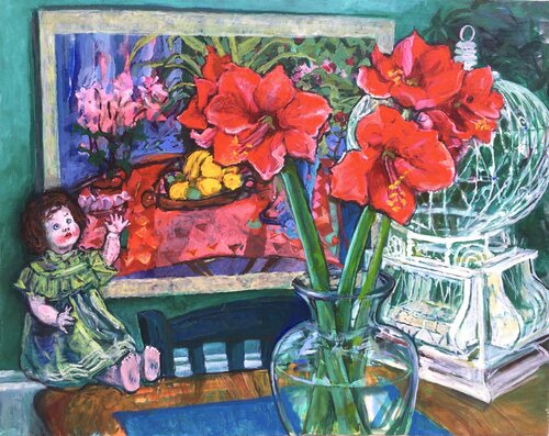 Sixties Still life von Patricia Clements, Malerei kaufen auf Singulart