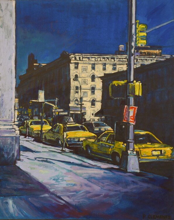 New York night streets Patricia Clements