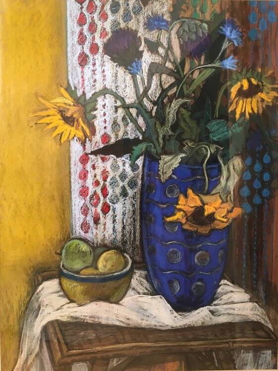 Still life with Beaded curtain Patricia Clements