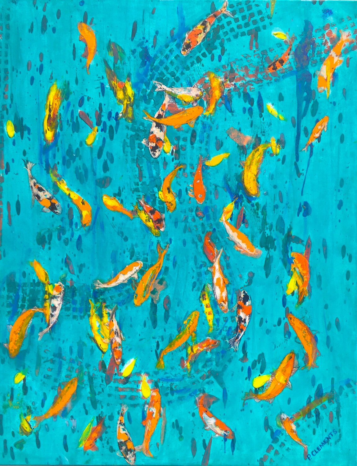Dancing Gold fish Patricia Clements